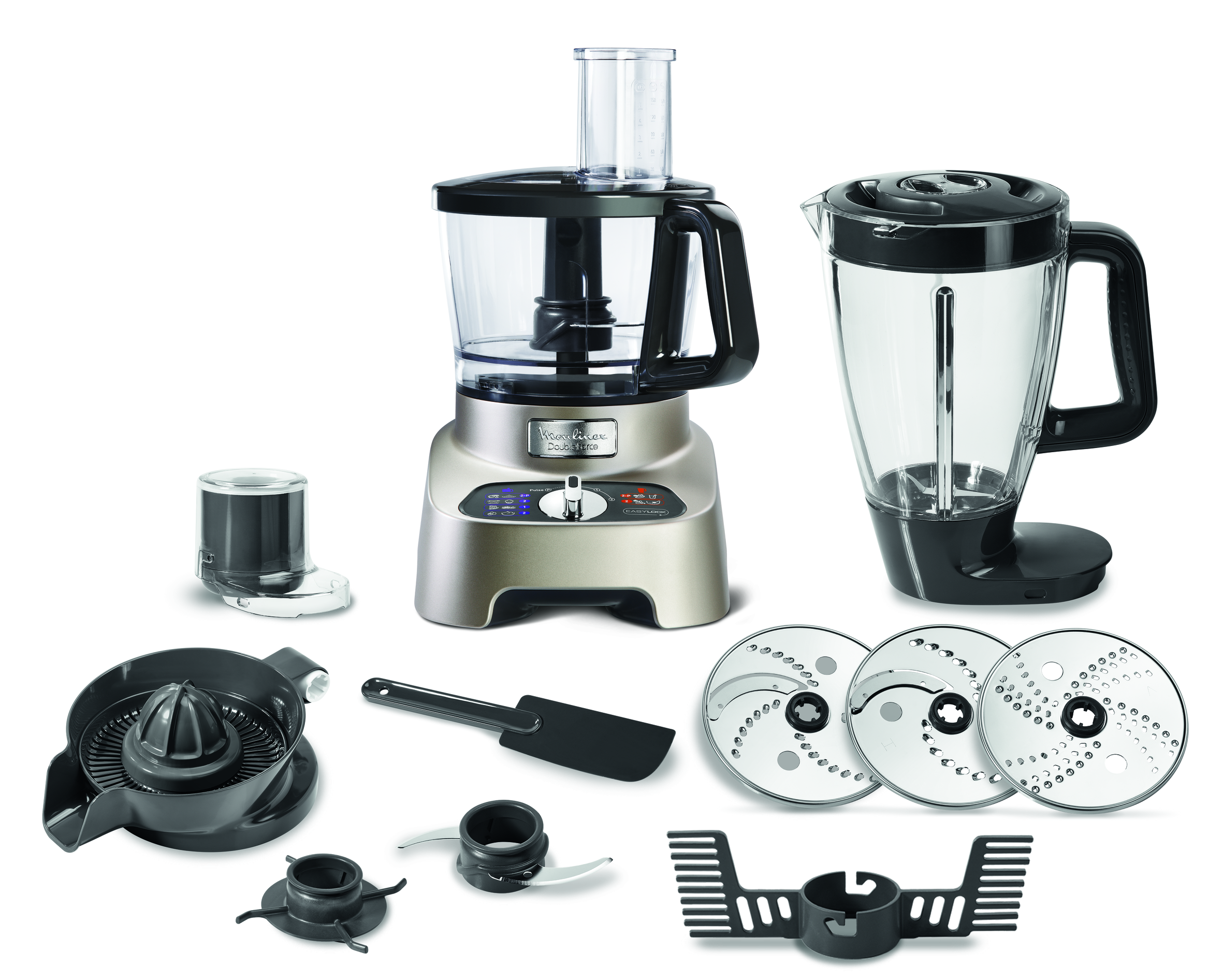 Moulinex DoubleForce Robot multifonction - 1.000W - 10 accessoires