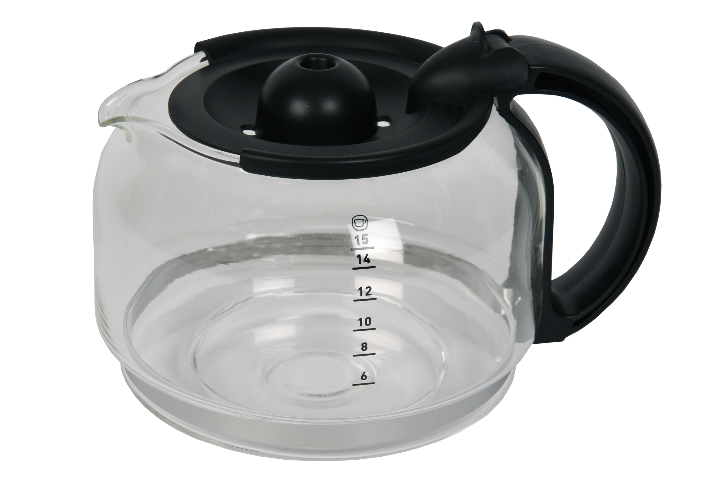 Verseuse Moulinex 1.25L Avec Couvercle - Pour Cafetière Expresso - Noir Transparent - Remplaçance