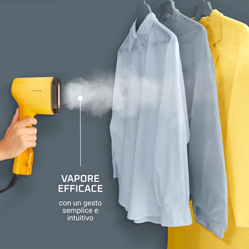 Pure Pop, Stiratore Verticale Portatile, Pad Reversibile, Yellow