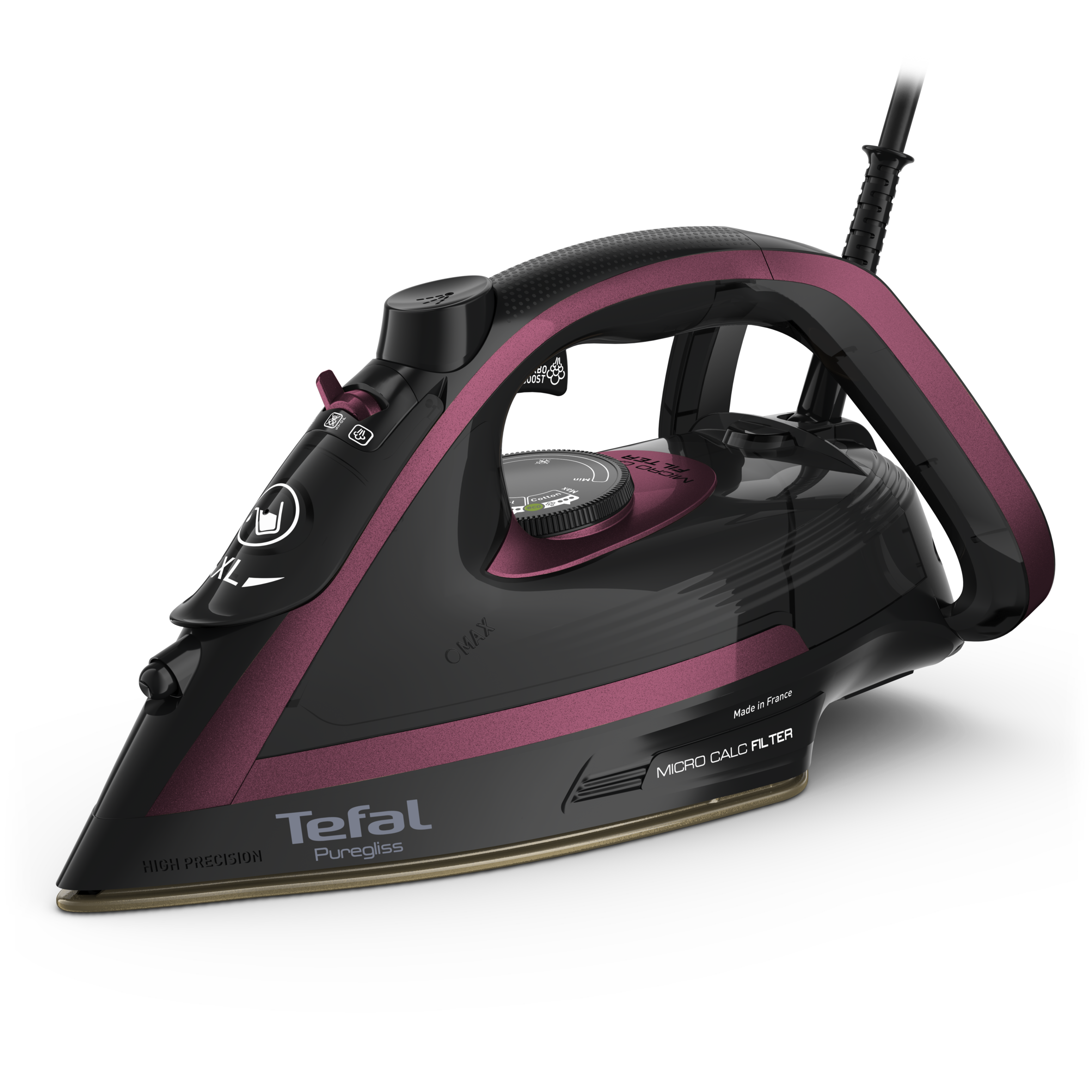 Gőzölős vasaló Puregliss Rose ABC FV8065E0 Lila/Fekete