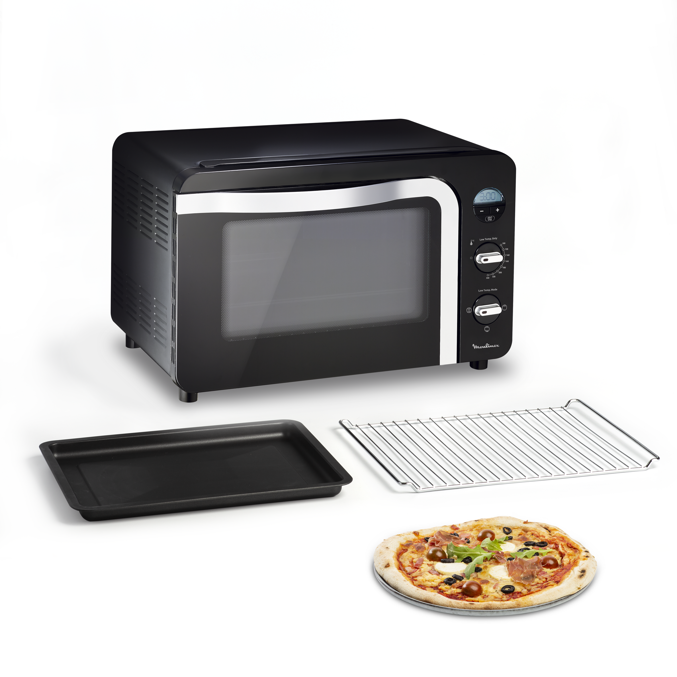 Delicio, Horno de sobremesa, 4 modos de cocción, Grill, Antiaherente, 39 L