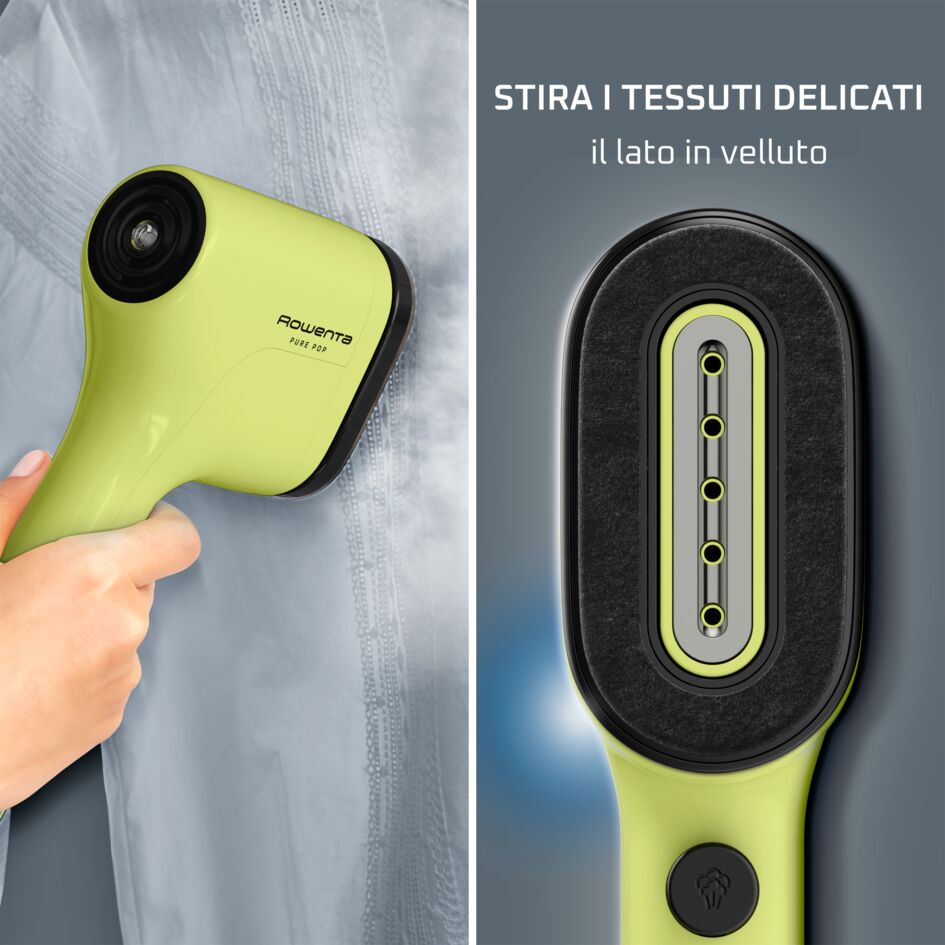 Pure Pop, Stiratore Verticale Portatile, Pad Reversibile, Lime Verde