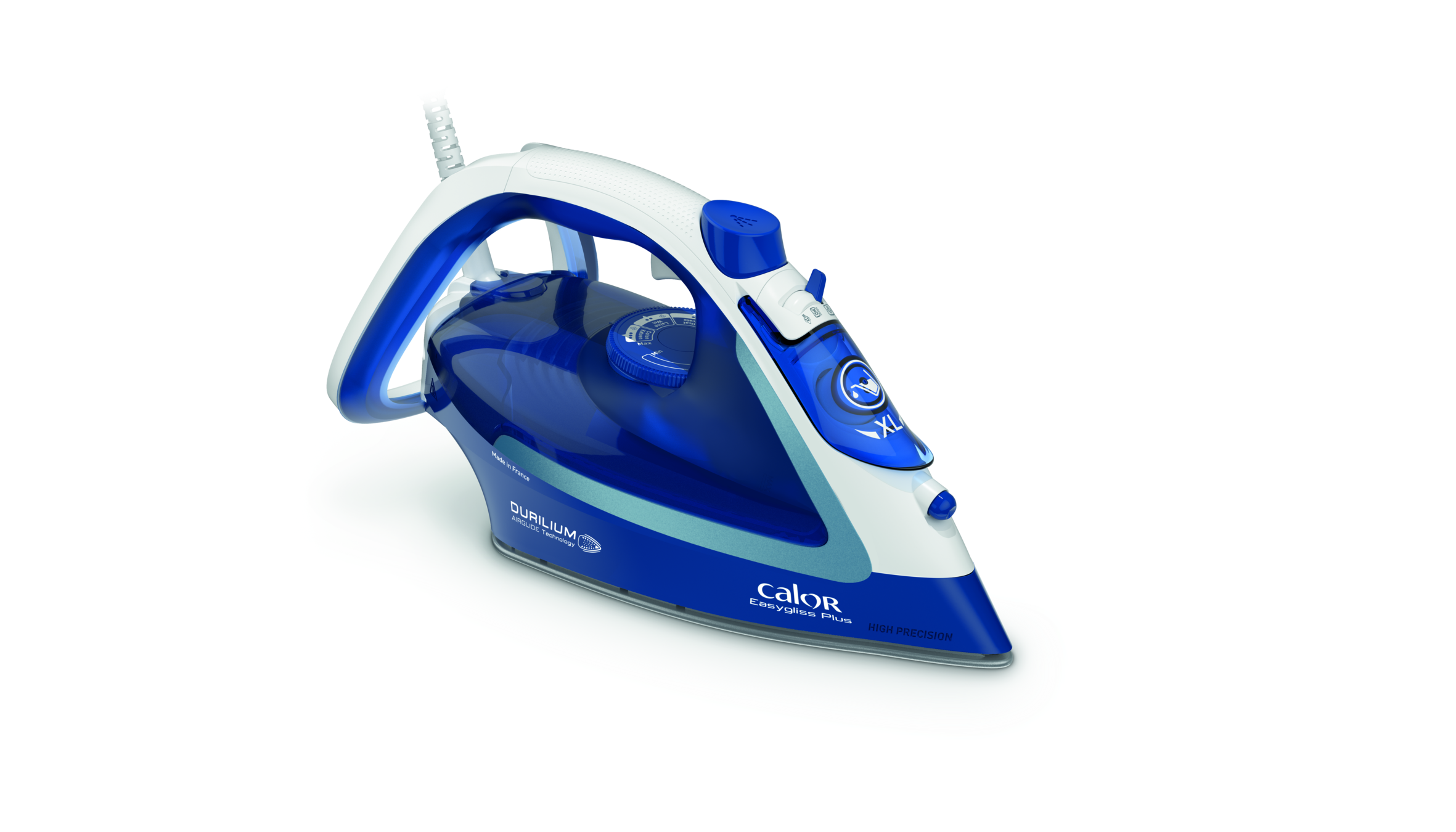 Fer à repasser CALOR EASYGLISS SEMELLE DURILIUM AIRGLIDE 2400 WATT BLEU FV5715 - Prix en Algérie