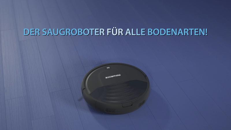 Robot Aspirateur Balai Rowenta Smart Force Essential Aqua RR6971WH - Nettoyage Sols Durs Avec Serpillère - Sans Fil - Programmable