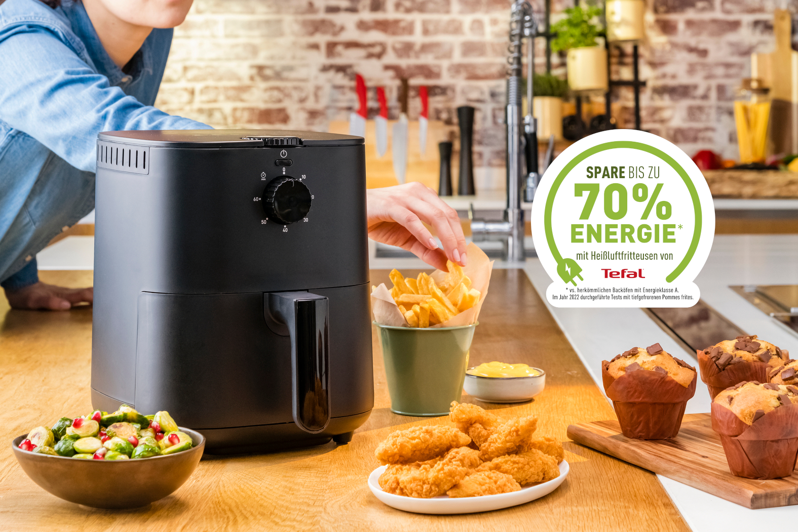 Heißluftfritteuse Easy Fry Essential 3,5L Kompakt EY1308