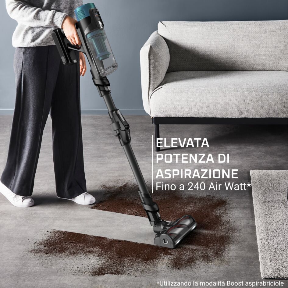 X-Force Flex 14.80, Aspirapolvere Senza Filo, Modello Aqua, 240 AW, Autonomia 90 Min