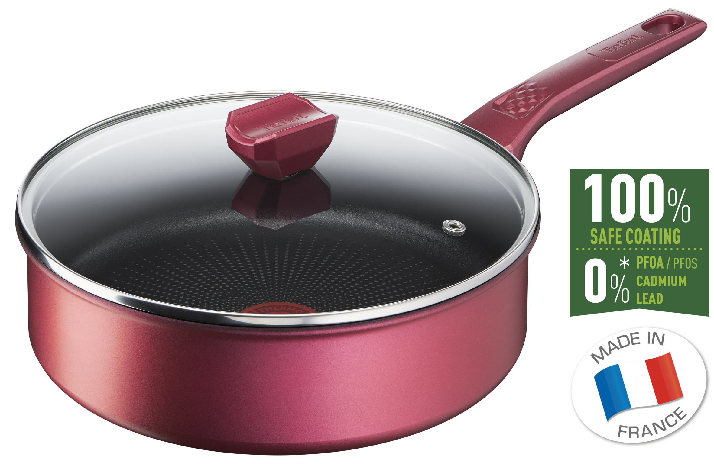 Hluboká pánev s poklicí Tefal Daily Chef Red G2733272 24 cm