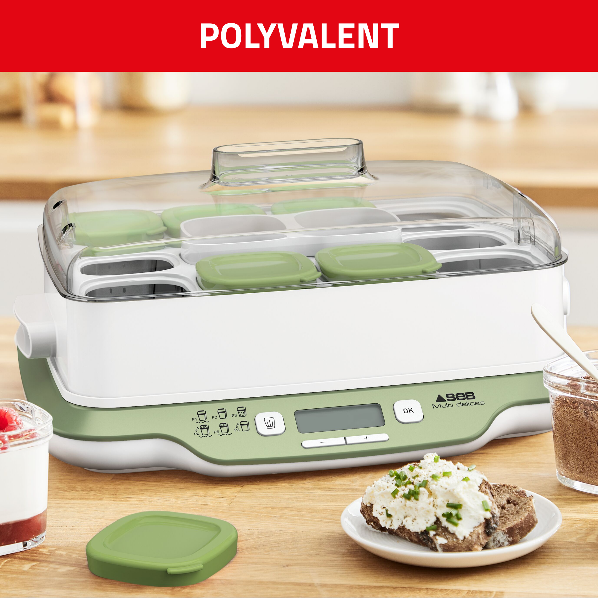 Multi Delices Express & Végétal 12 pots | Yaourtières SEB | Seb