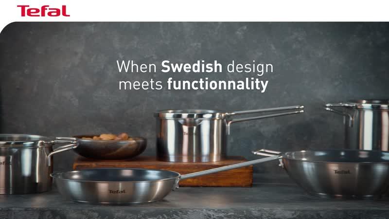 Poêle Tefal Nordica - Revêtement Céramique Anti-adhésif Inoceram - Indicateur De Chaleur Thermo-Signal - Compatible Toutes Plaques