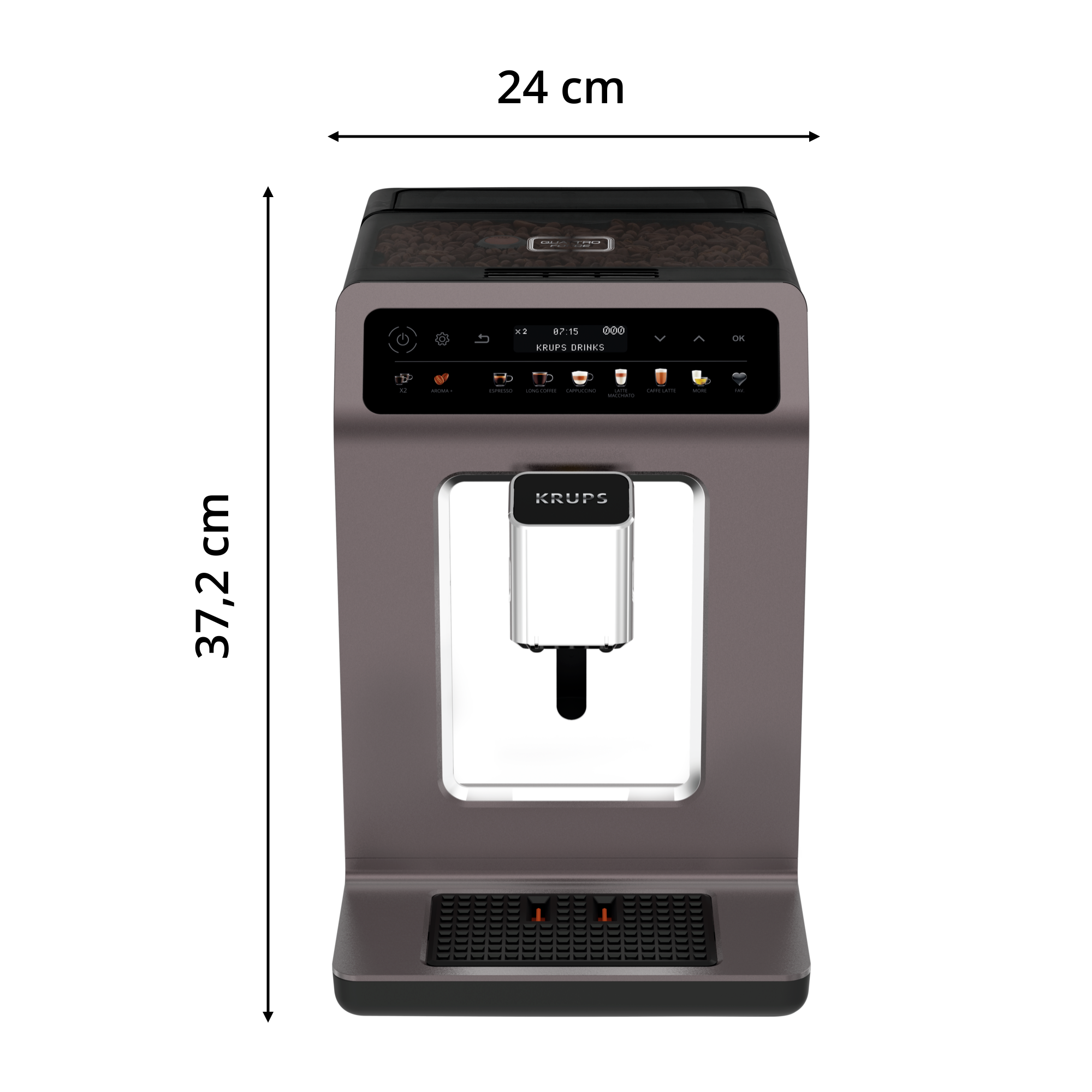 Krups Ea895n Evidence Kaffeevollautomat Meteor Graphit Evidence One schwarz EA895N | Kaffeevollautomaten | Krups