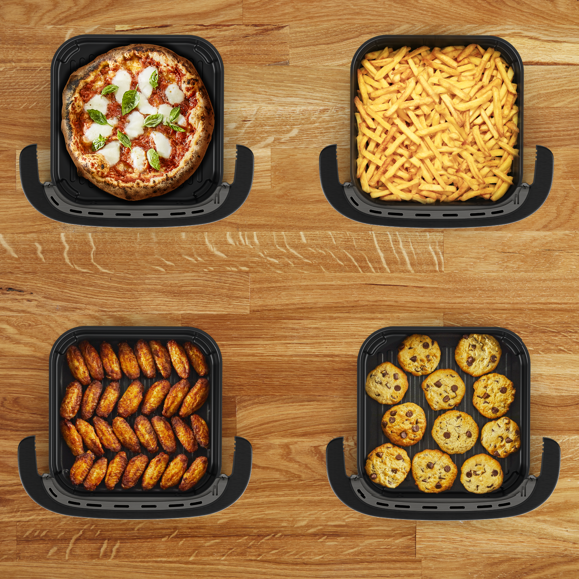 13 Accessori Per Friggitrice Ad Aria Moulinex/Tefal Easy Fry Dual (5,2L/3,1L) - Set Stampo Silicone E Griglie