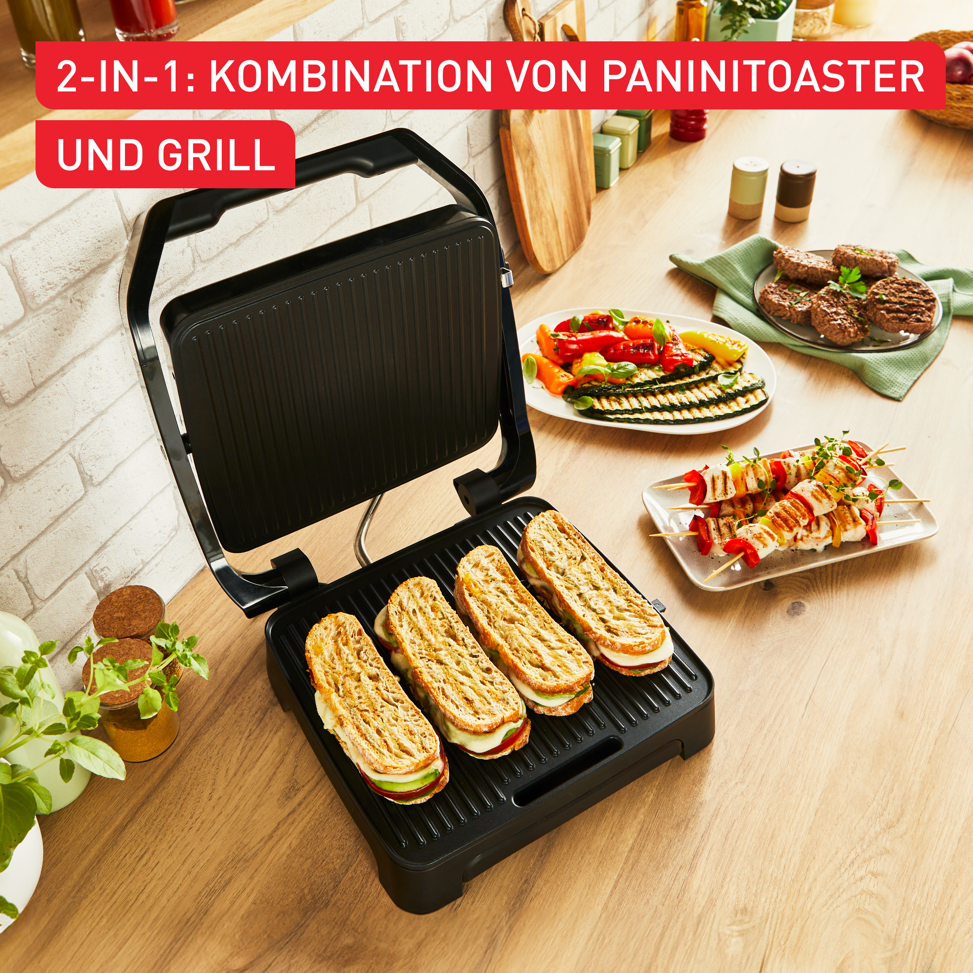 Inicio Adjust Kontaktgrill GC272D Grills und Planchas Tefal