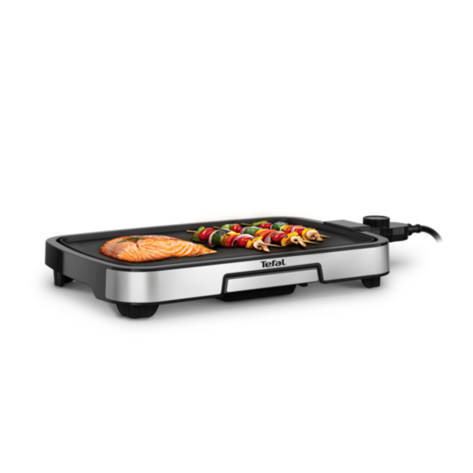 Plancha Inox, Plancha électrique, 6 personnes, Revêtement antiadhésif