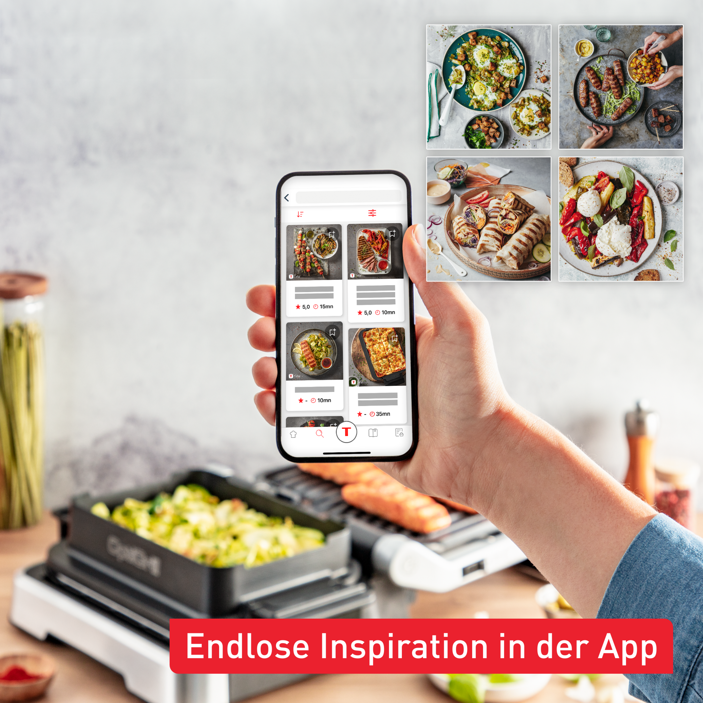 OptiGrill 4in1 Kontaktgrill GC774D | OptiGrills | Tefal