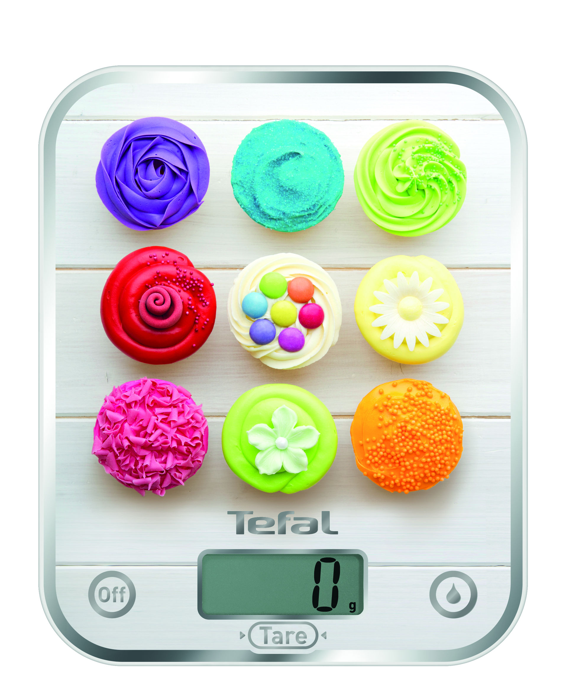 Kuchyňská váha Tefal Optiss Decor BC5122V1 Cupcakes