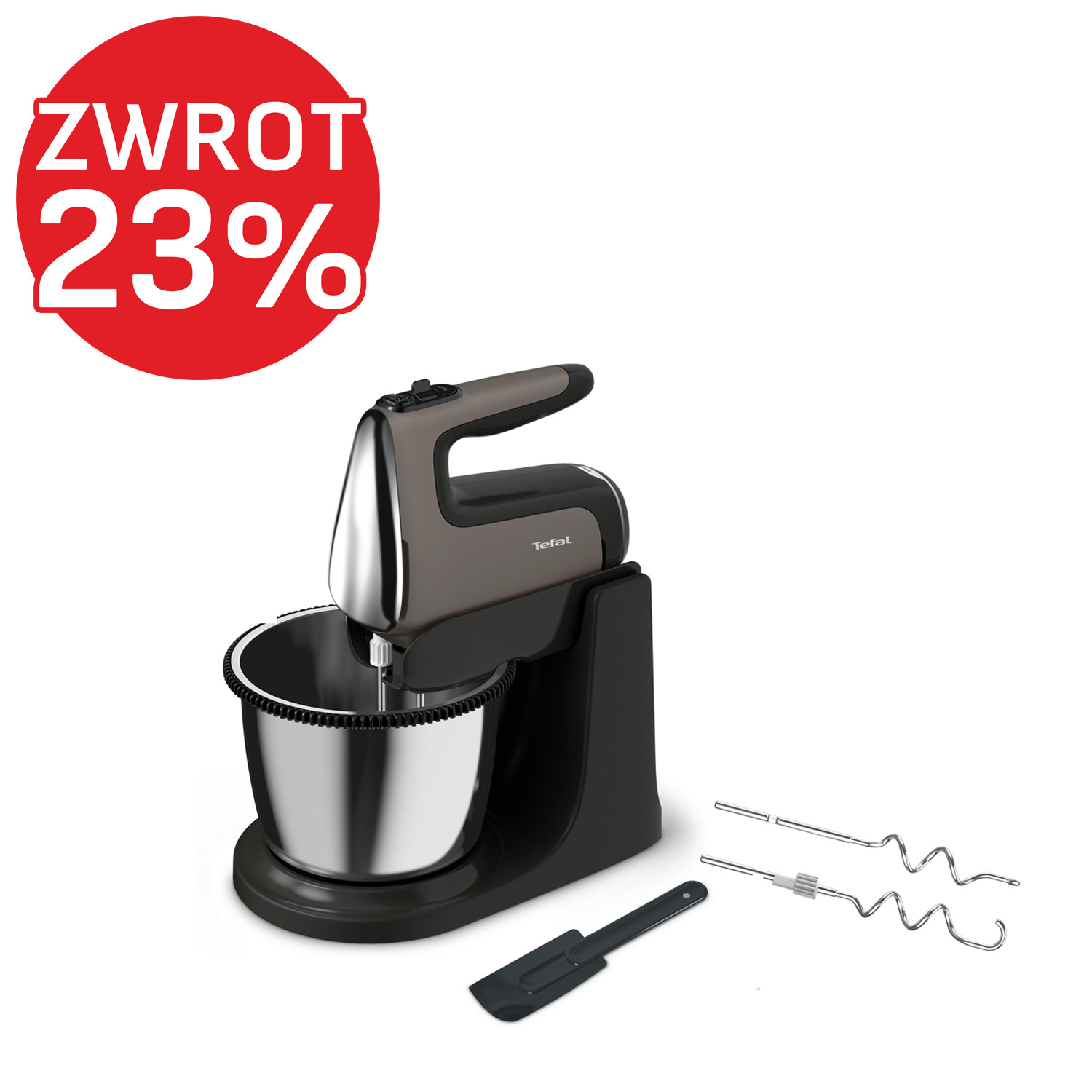 Mikser z misą TEFAL POWERMIX SILENCE HT654E