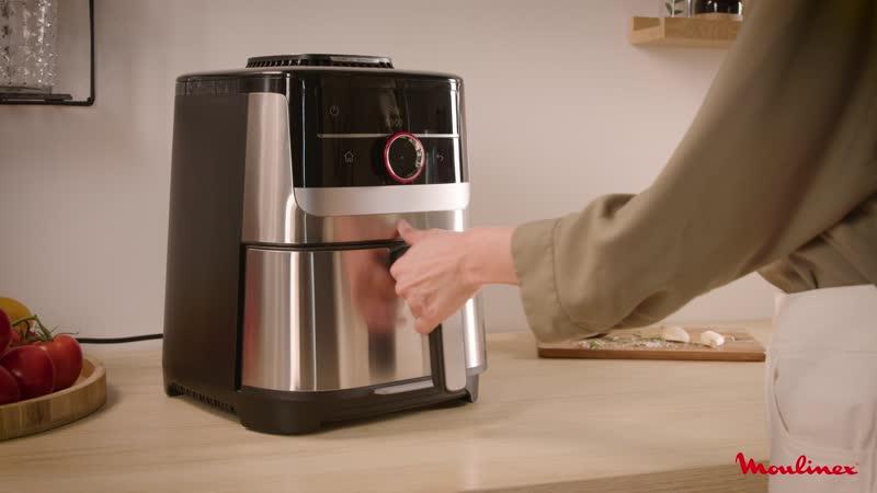 Tefal Easy Fry Smart & Silence EY5728 - Airfryer XL - 5L - Zwart