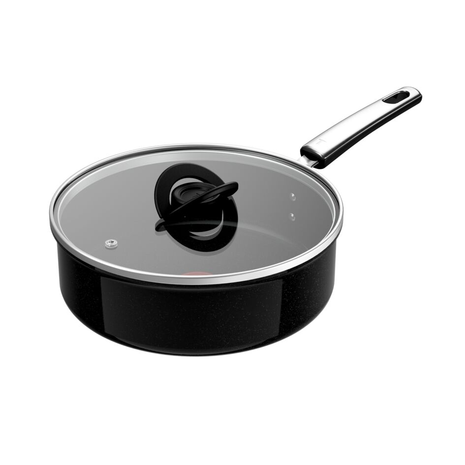 Experience Ceram keramische hapjespan 24 cm + deksel - Fusion Core - inductie