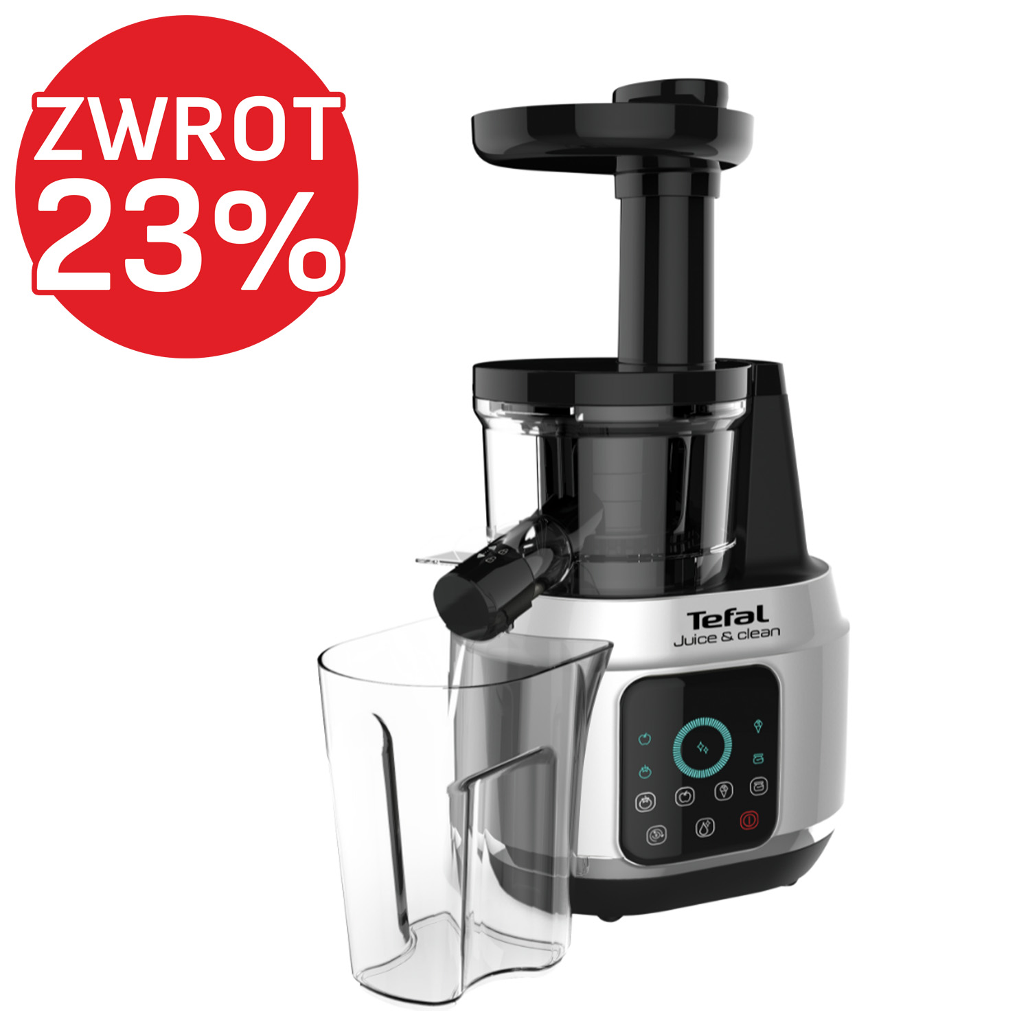 Wyciskarka wolnoobrotowa TEFAL JUICE&CLEAN ZC420E38