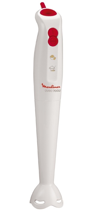 Pied mixeur OVEO blanc/rouge