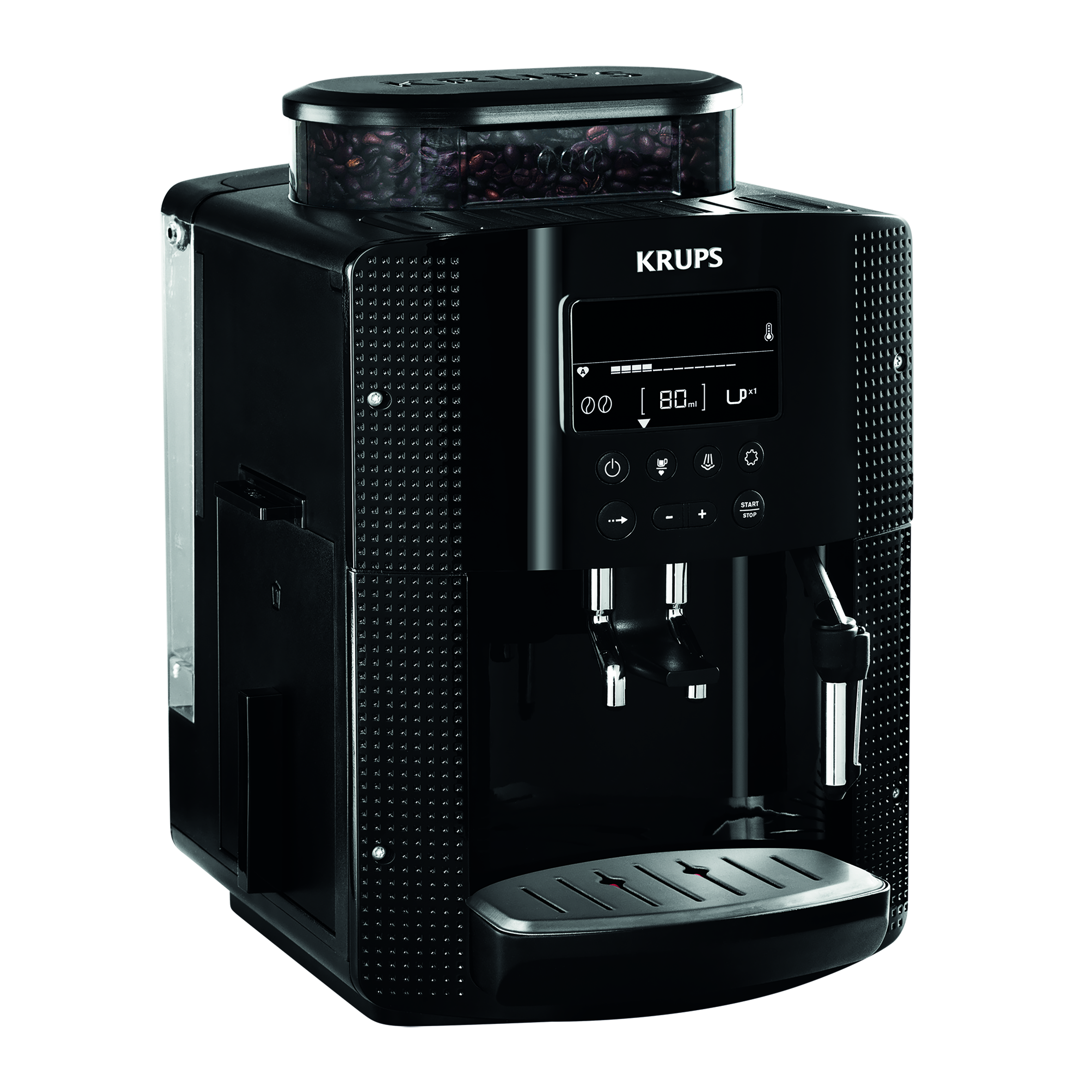 Essential, Cafetera Superautomática, Digital, Espumador de leche, Negra 