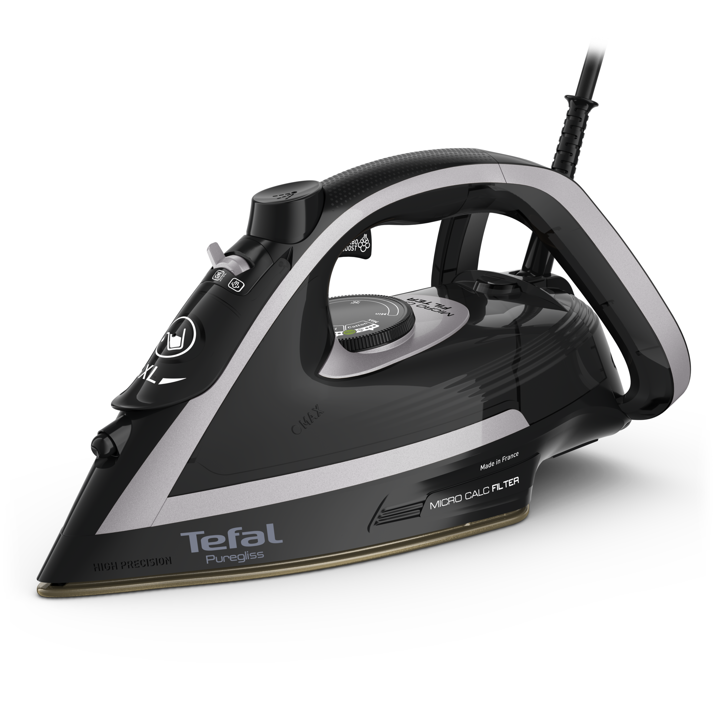 Puregliss, Ютия FV8062, 3000 W, 280 г/мин, Durilium Airglide AutoClean, Черно/Сиво