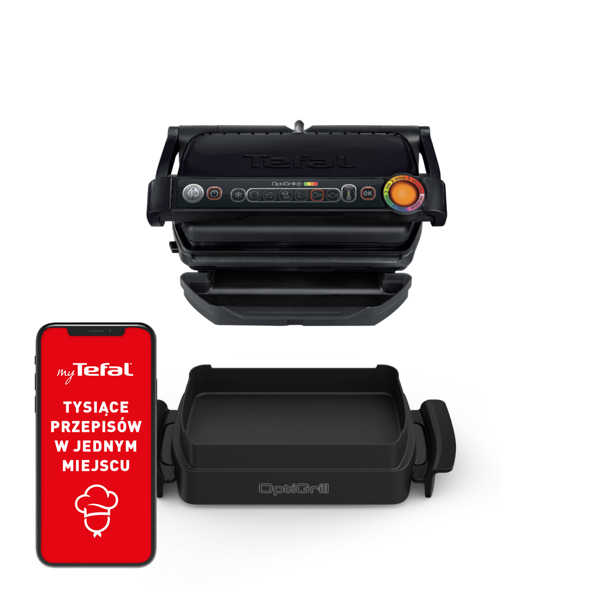 Grill elektryczny TEFAL OPTIGRILL+ SNACKING&BAKING GC7148