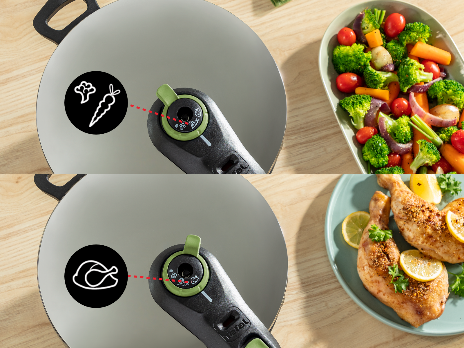 Tefal cy505e40 All-in-One cy505e40 elektrische druk/multi-fornuis, (6 delen), zwart/roestvrij staal Tefal cy505e40 All-in-One cy505e40 elektrische druk/multi-fornuis, (6 delen), zwart/roestvrij staal