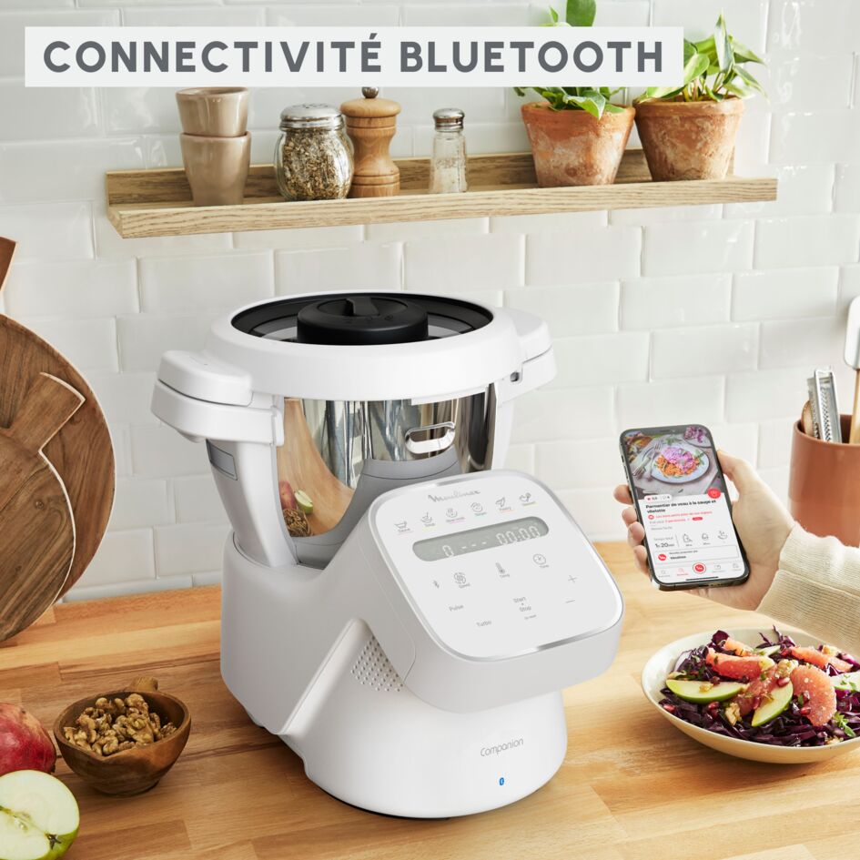 Moulinex I-Companion Robot Cuiseur Multifonction Connecté, 4 Programmes