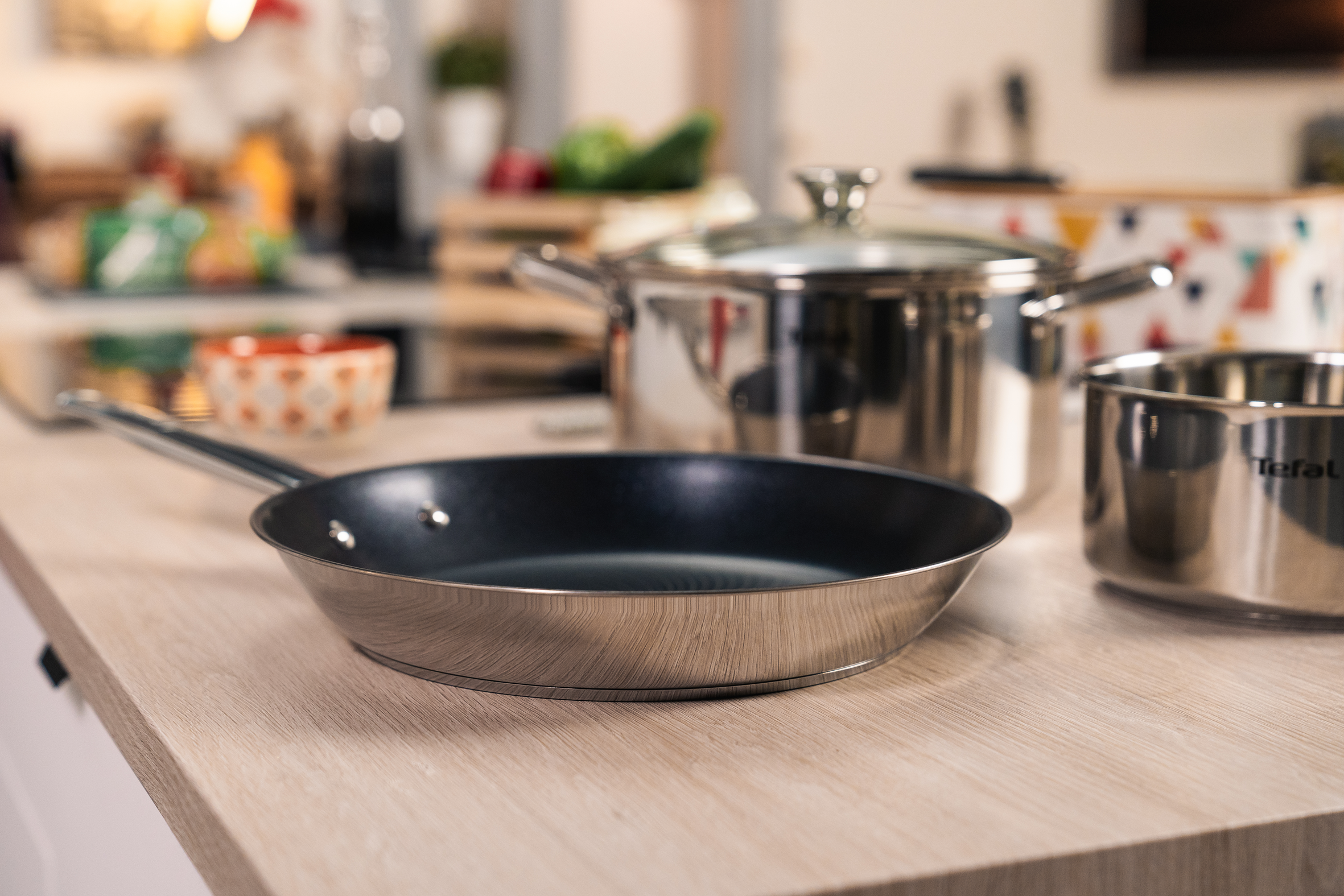 Faitout TEFAL EASY COOK&CLEAN 20cm 3L - Revêtement Titanium Antiadhésif - Fabriqué En France
