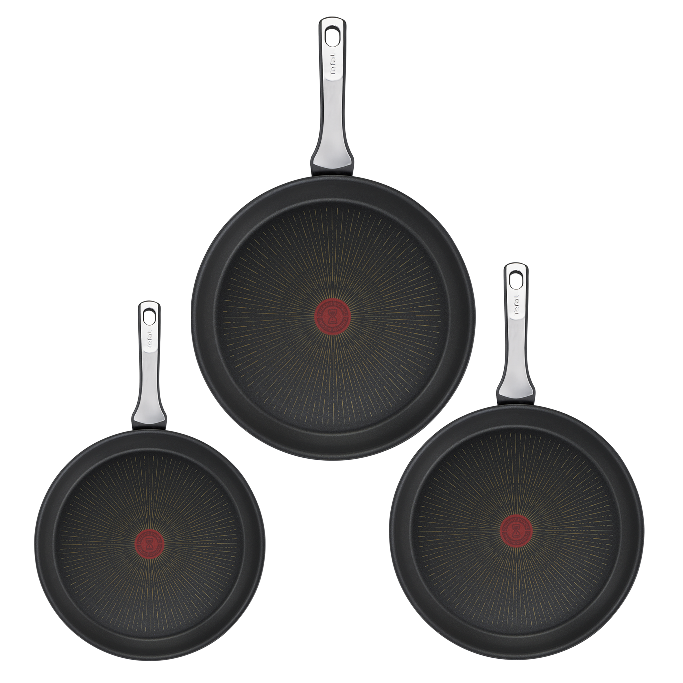 Tefal G25939 Unlimited On Crêpe Pan, 28 cm, met krasbestendige titanium antiaanbaklaag, thermosignaal, PFOA-vrij, Geschikt voor alle kookplaten, inclusief inductiekookplaten, zwart