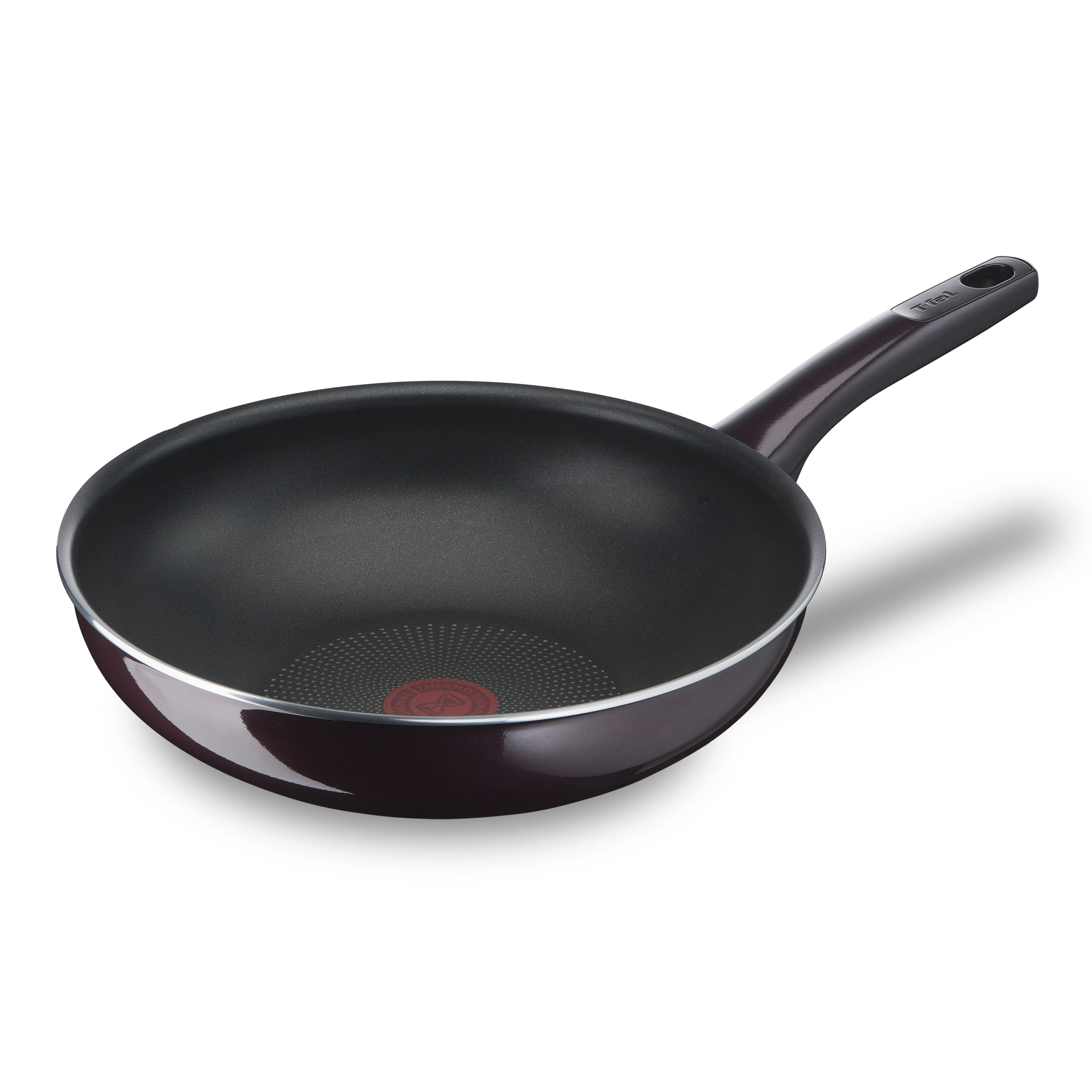 Tefal Comfort Max - Sartén wok 28 cm antiadherente, acero inoxidable 18/10,  Thermo-Spot, base gruesa, cocinado homogéneo, mango ergonómico fresco
