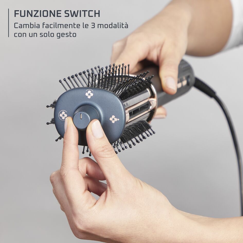 Ultimate Experience Air Brush 3D, Spazzola ad Aria 3in1, Liscio, Volume