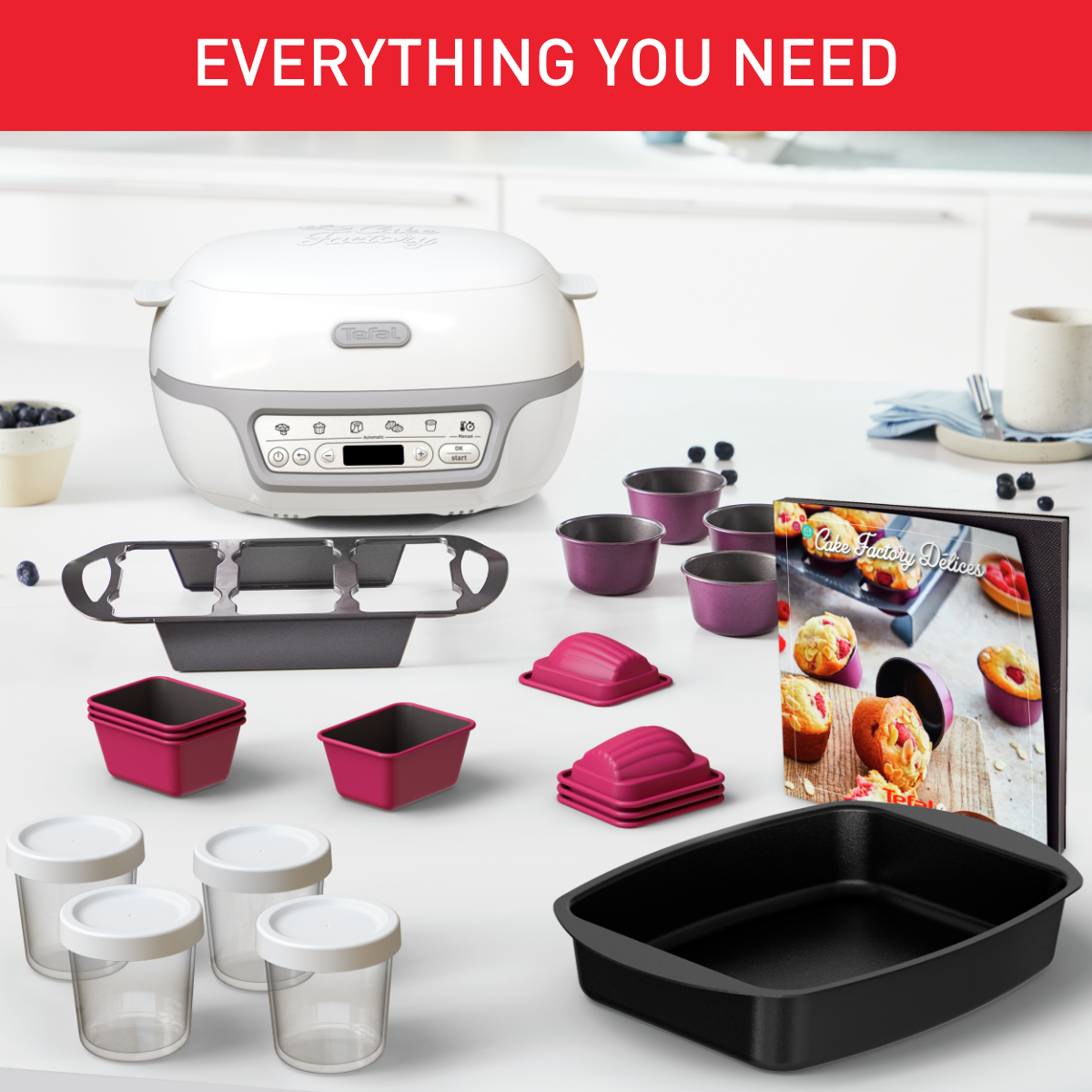 Cake Factory Delices KD812110 Intelligent patisserietoestel Maxi pack Tefal