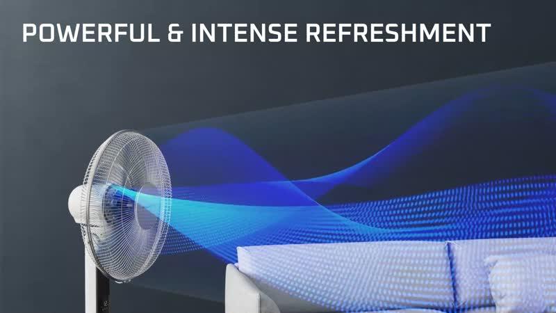 Rowenta VU5650 Turbo Silence, statiefventilator, krachtig, duurzaam ontwerp, energiebesparend, 35db