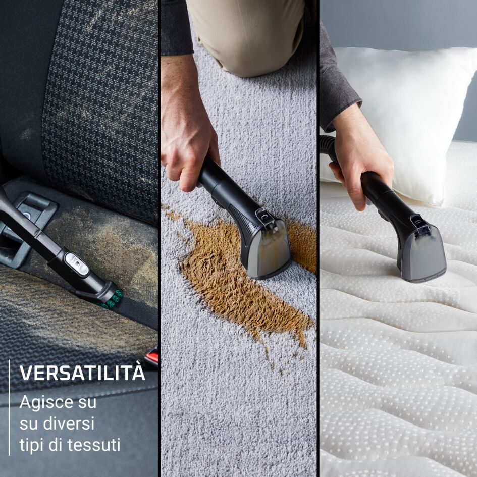 Clean It, Lavatappeti, Pulizia rapida di Macchie e Liquidi, Design Compatto
