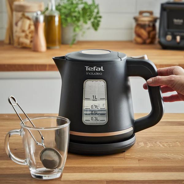 Rychlovarná konvice Tefal Includeo KI533811 Černá 1 l | Rychlovarné ...