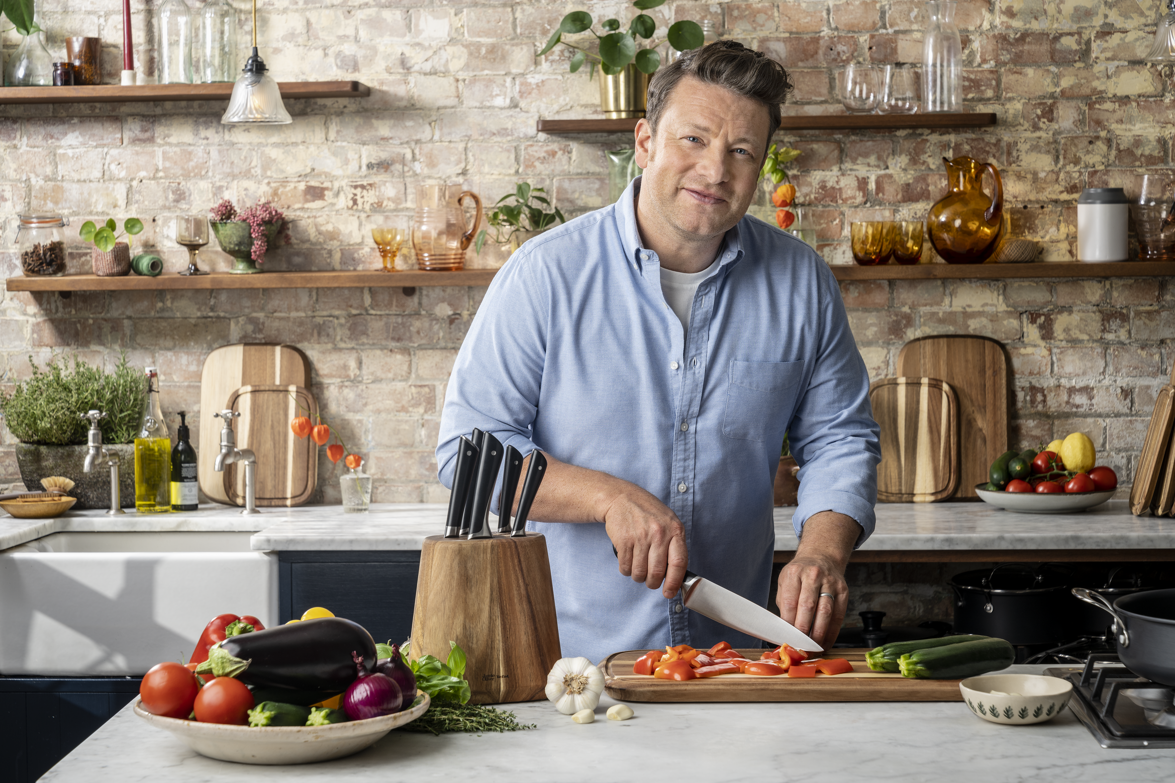 Zestaw noży ze stali nierdzewnej TEFAL JAMIE OLIVER - 3 elementy