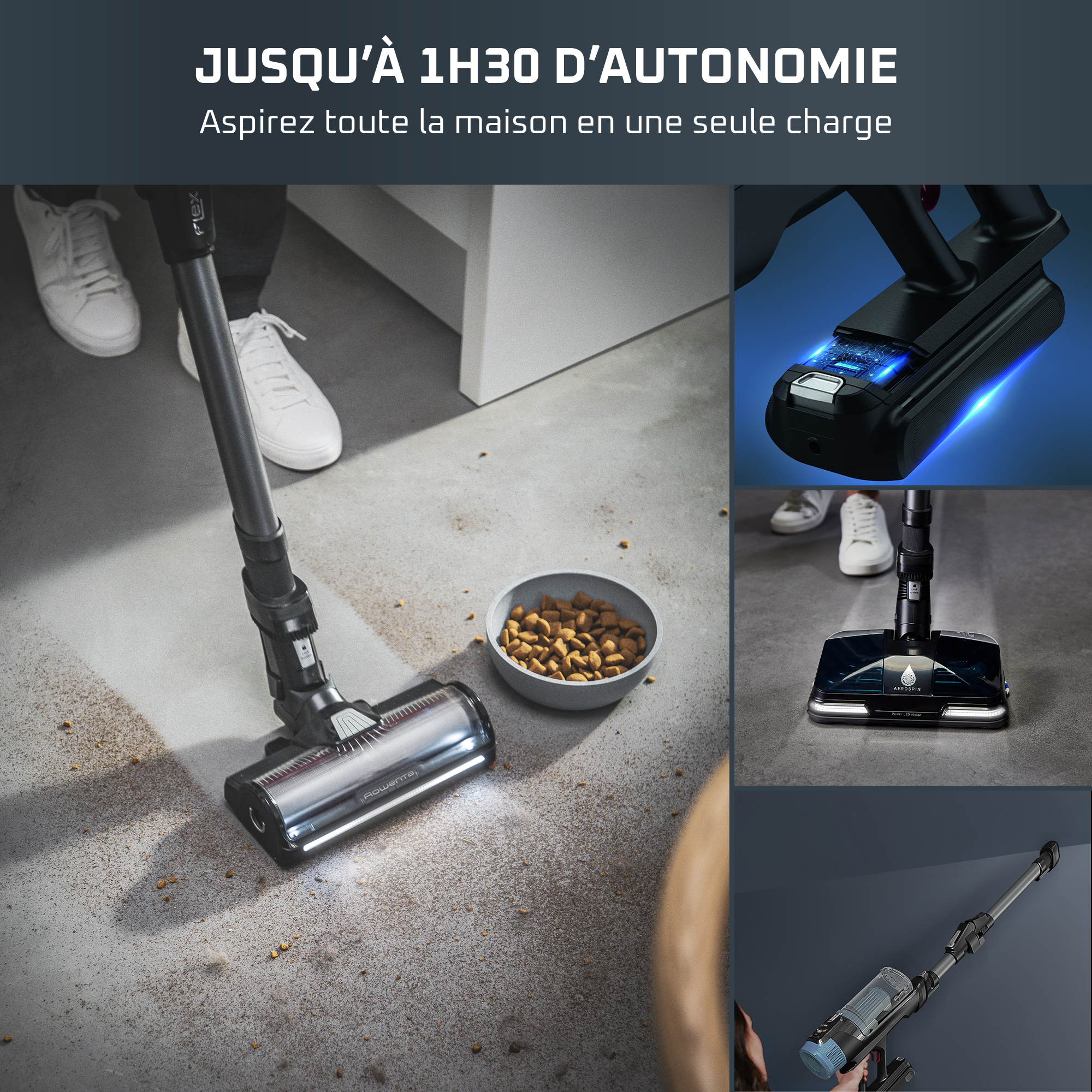 Aspirateur Balai Sans Fil Rowenta Dernière Génération - Neuf, Offre Limitée !