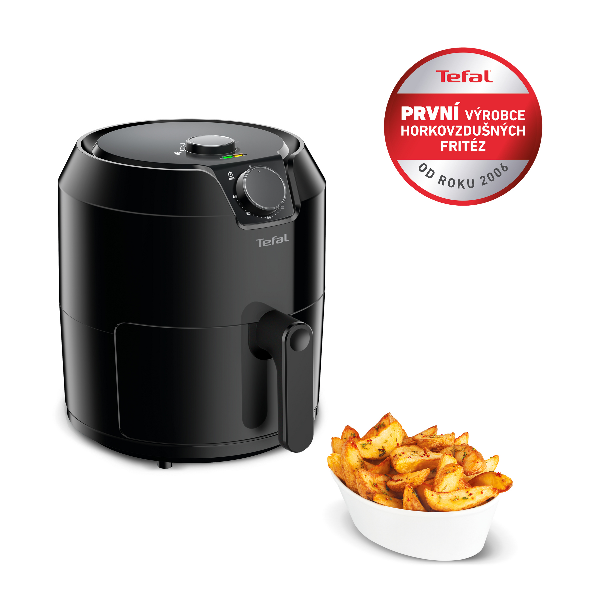 Horkovzdušná fritéza bez oleje Tefal Easy Fry Classique EY201815 Černá