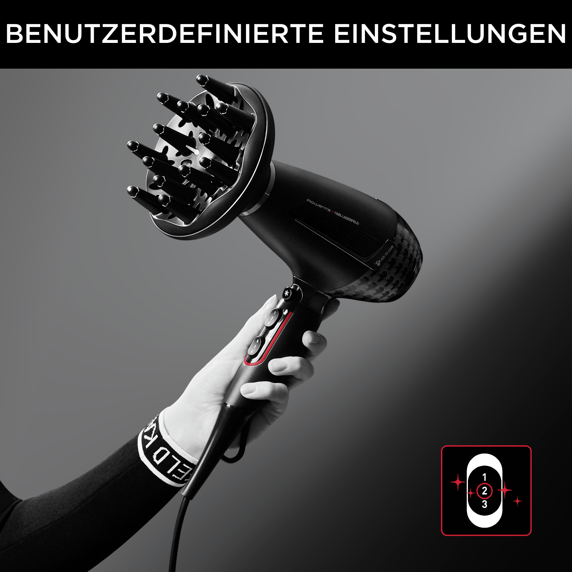 Rowenta x KARL LAGERFELD K/ Pro Stylist Haartrockner CV888L | Rowenta x ...