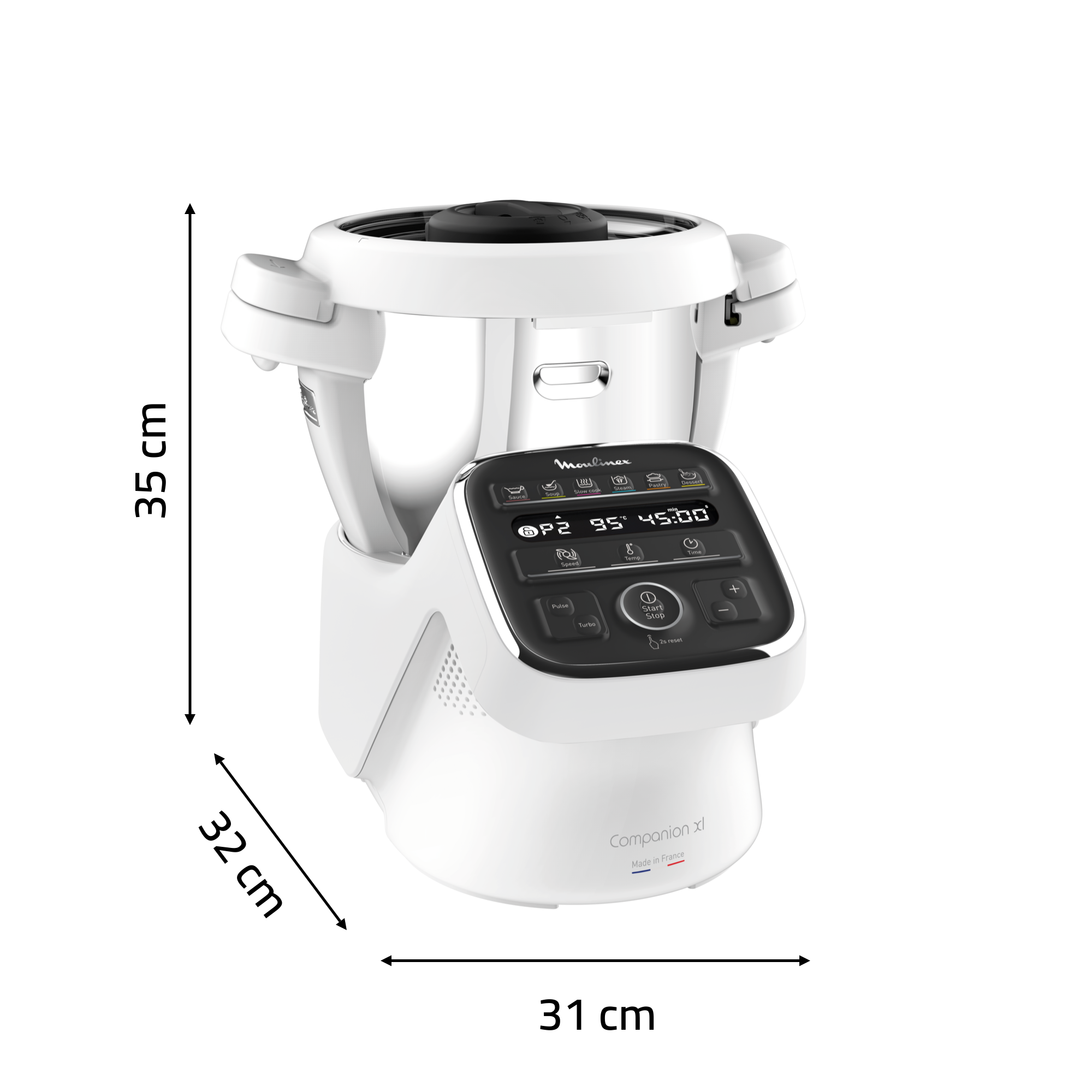 Giunto Albero Di Trasmissione Bianco Per Robot Moulinex HF800, HF900, Companion XL