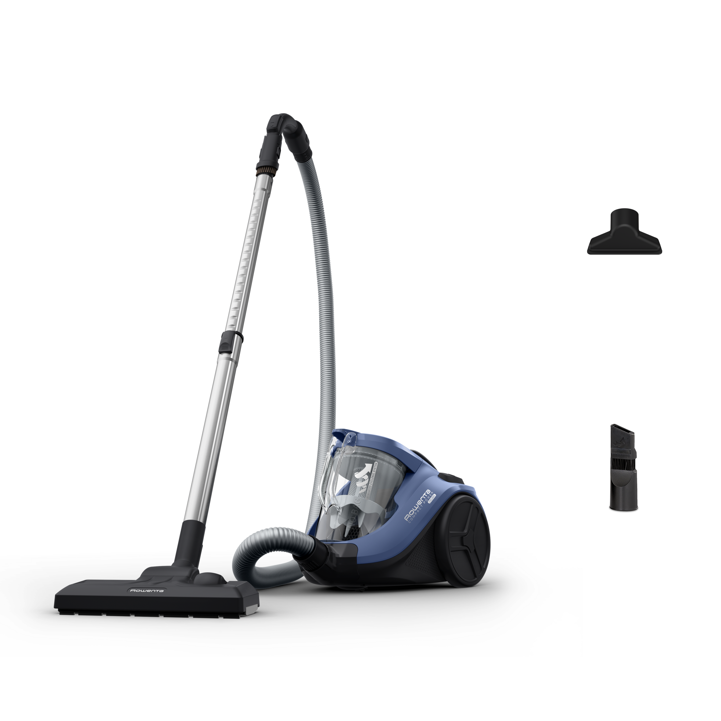Rowenta Compact Power Cyclonic Bagless Vacuum Cleaner, Classic Kit, Advanced Filtration, Great Dust Pick-Up, Compact Design,RO3721EA