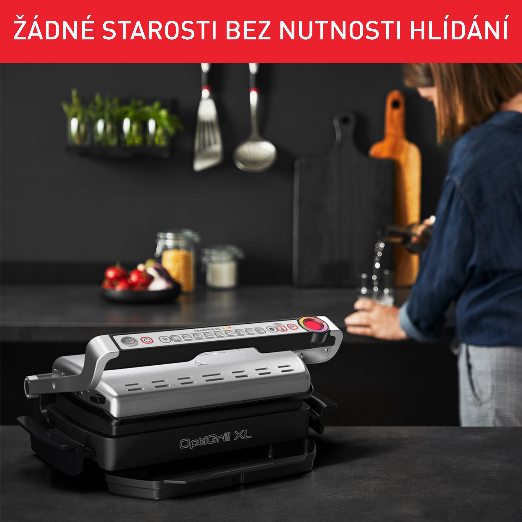 Elektrický gril Tefal OptiGrill+ XL Snacking & Baking se zapékací mísou ...