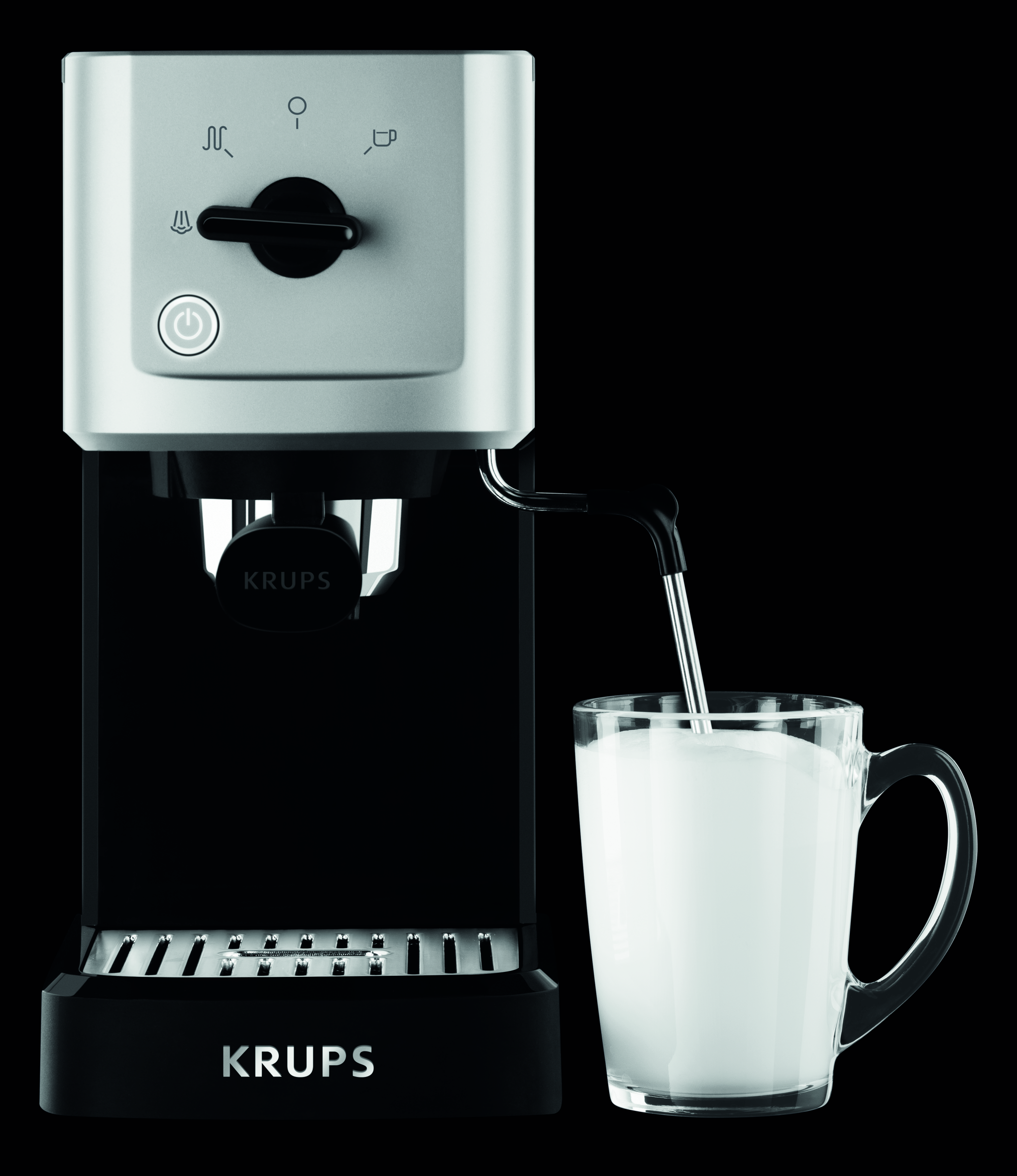 Krups XP3440 Espressomachine 1460W 1L Zwart/RVS