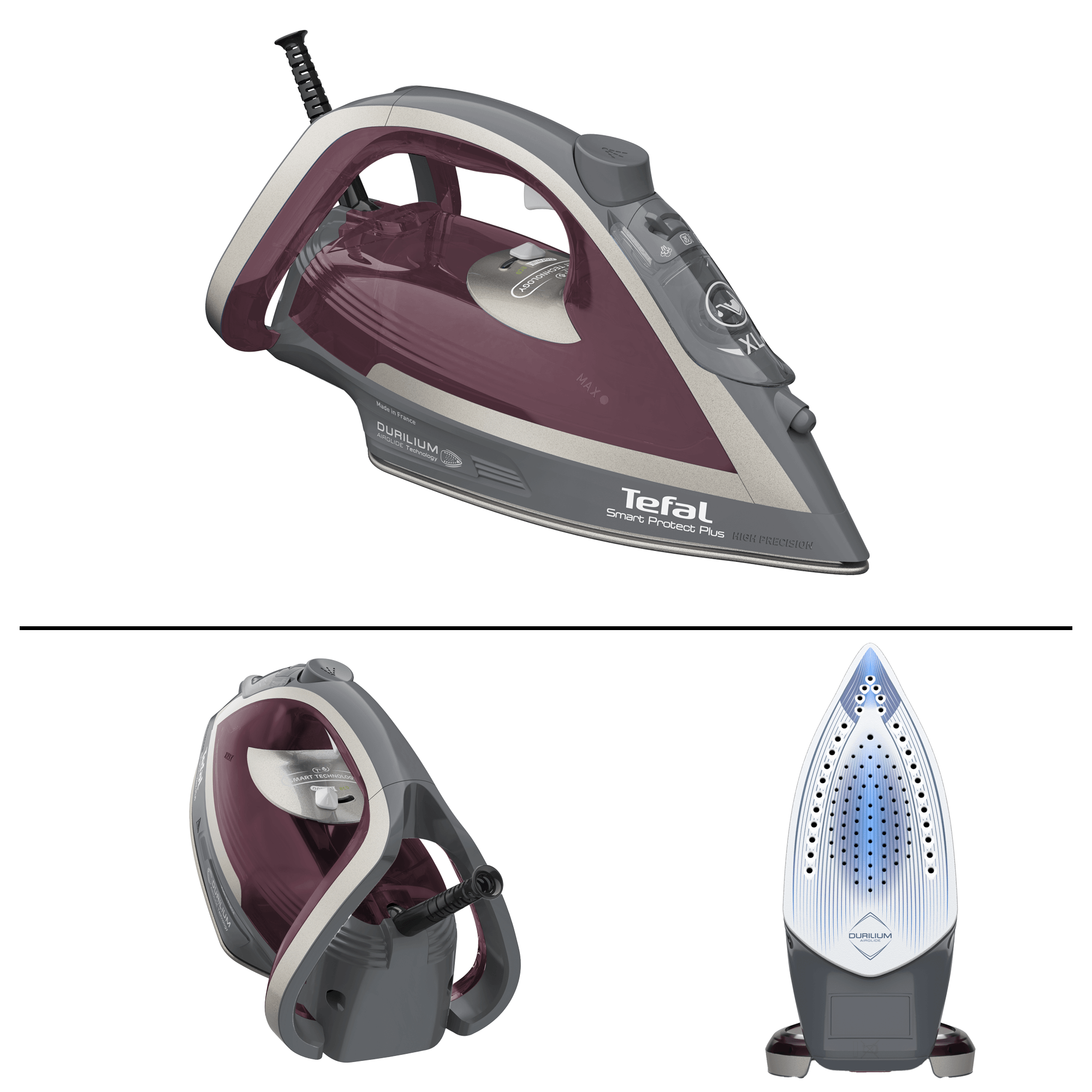 Tefal Smart Protect Plus, żelazko parowe, 2800 W, szybkie nagrzewanie, automatyczne wyłączanie