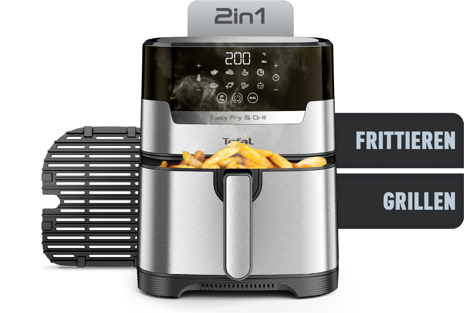TEFAL Ey505d Easy Fry & Grill Yağsız Fritöz Airfryer, 4,2 Litre Russel Hobbs Otomatik Öğütücü - Fiyatı, Yorumları