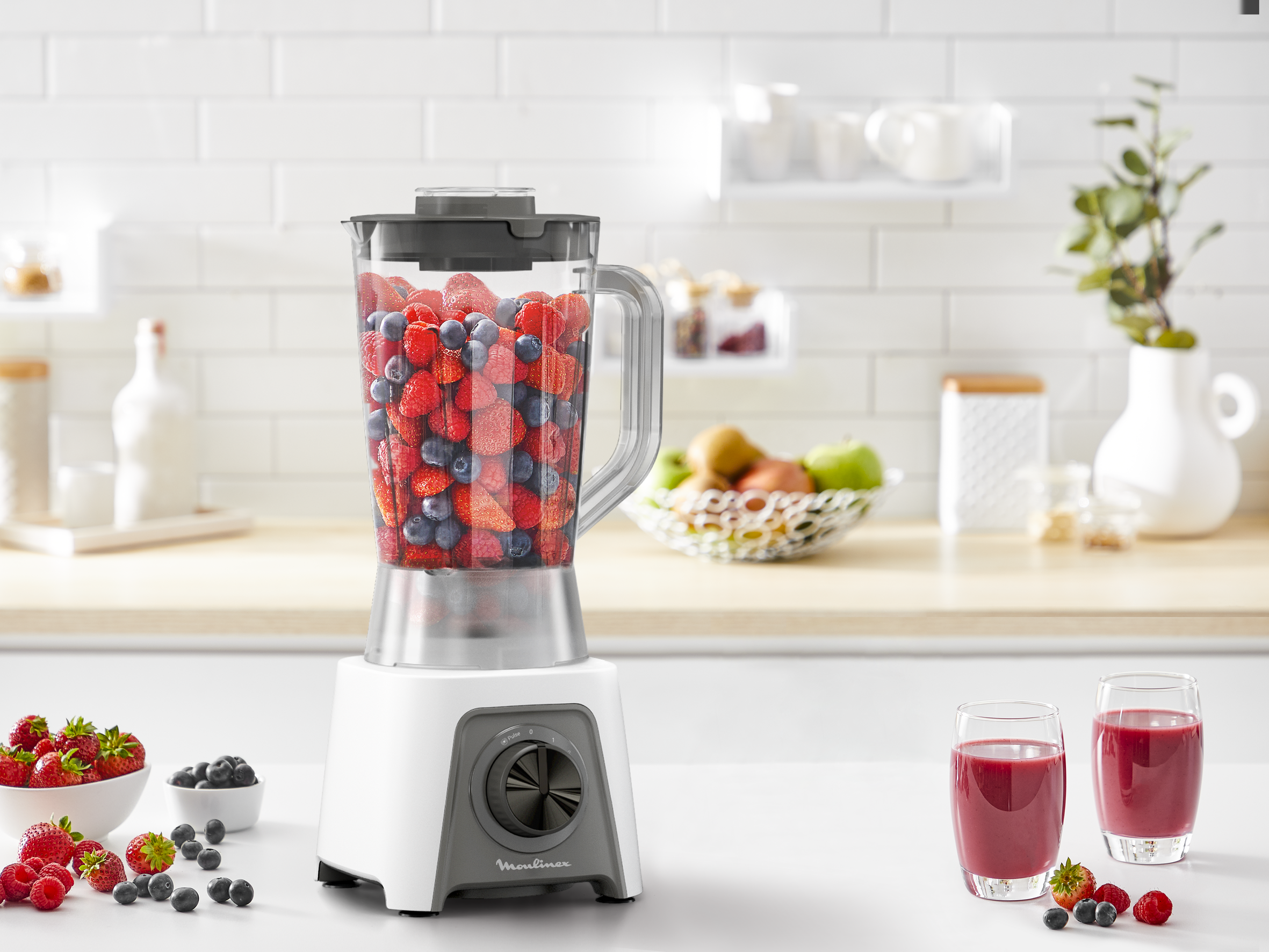 Caraffa Frullatore Moulinex Tefal BL2C LM2C - Ricambio In Plastica Senza Lama, Originale - Foto 4