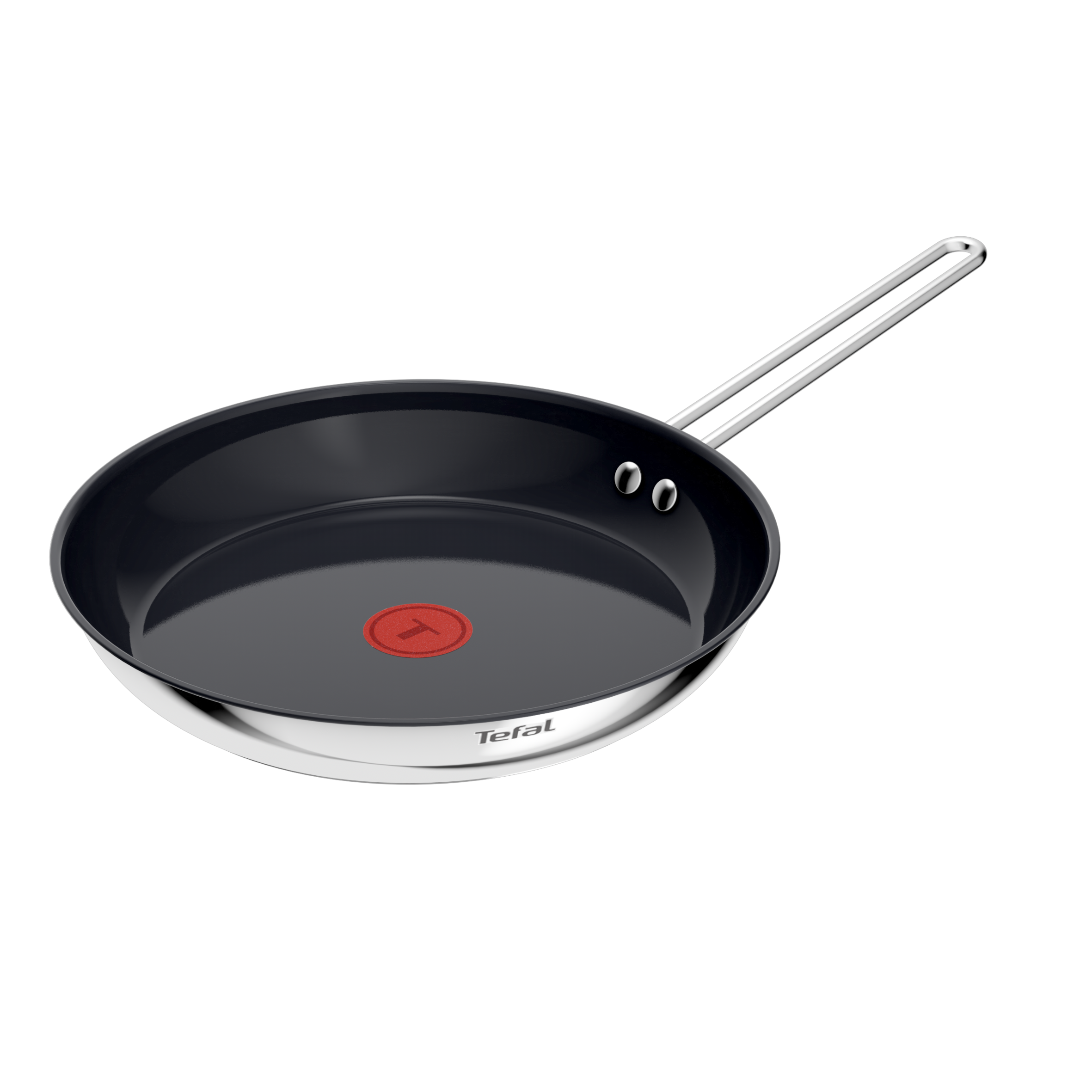 Nordica, Poêle en acier inoxydable 28 cm, Revêtement antiadhésif en céramique
