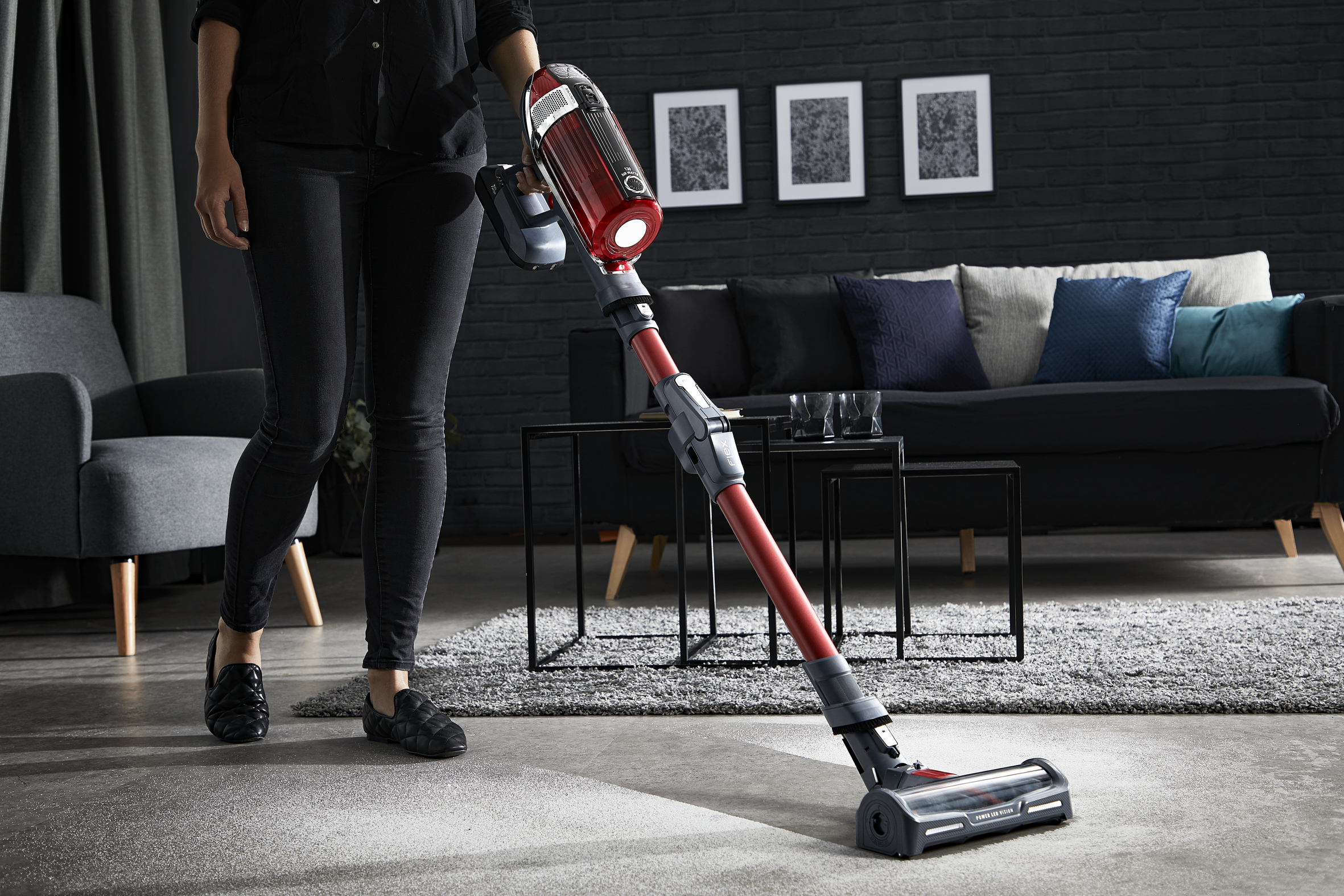 Vhbw Supporto Verticale Per Aspirapolvere Rowenta X-Force Flex 11.60 RH9811WO – Stander A Pavimento In Alluminio, Grigio Scuro - 2